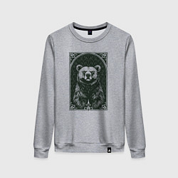 Женский свитшот Мишка с паттерном