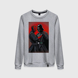 Свитшот хлопковый женский Тёмный танец, цвет: меланж