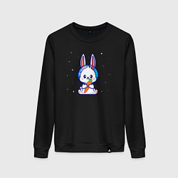 Женский свитшот Зайчик космонавтик