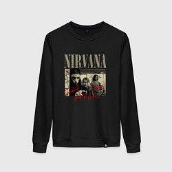 Женский свитшот Нирвана фото с автографами