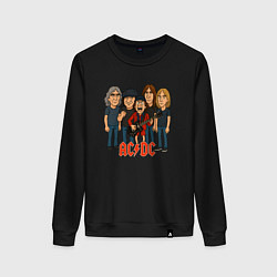 Женский свитшот Карикатура ACDC