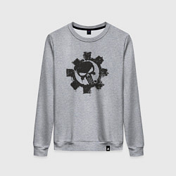 Женский свитшот Punisher skull