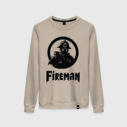 Женский свитшот Пожарный аниме