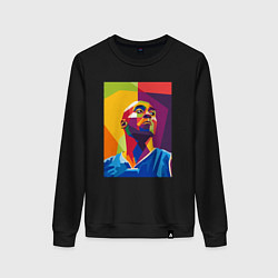 Свитшот хлопковый женский Kobe Bryant color, цвет: черный