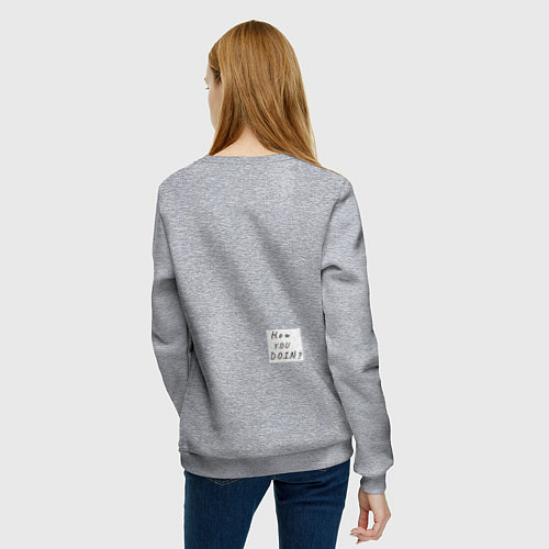 Женский свитшот Художниик друзья / Меланж – фото 4