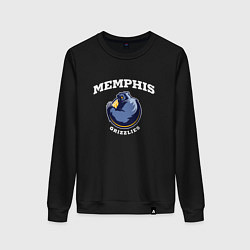 Свитшот хлопковый женский Grizzlies, цвет: черный