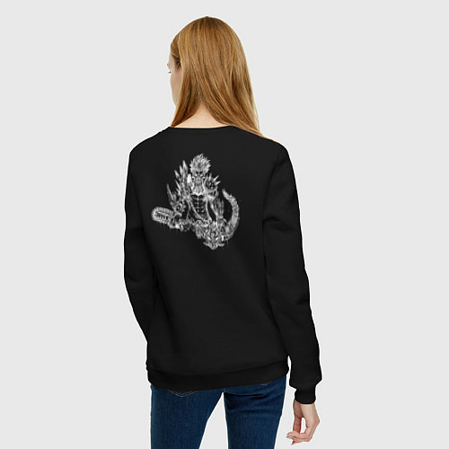 Женский свитшот Mid Boost Huskar Dota 2 / Черный – фото 4