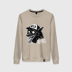 Женский свитшот Дикий волк