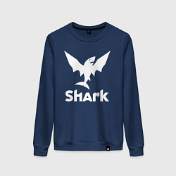Женский свитшот Лого летающая акула