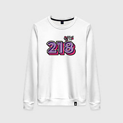 Свитшот хлопковый женский Игрок 218, цвет: белый