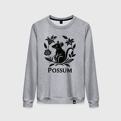 Женский свитшот Опоссум среди роз