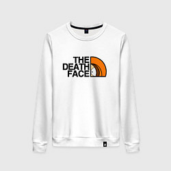 Свитшот хлопковый женский Кенни лицо смерти, цвет: белый