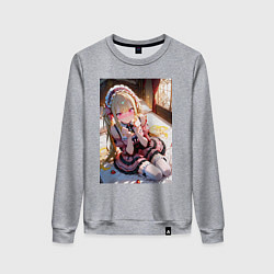 Женский свитшот Смущение цундере-лоли