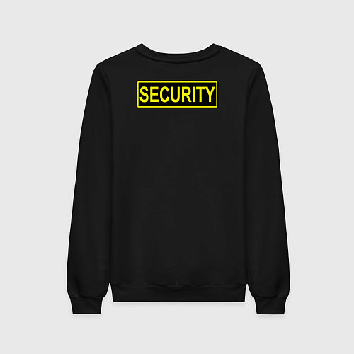 Женский свитшот Security охрана / Черный – фото 2