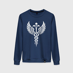 Женский свитшот Крылатый кадуцей