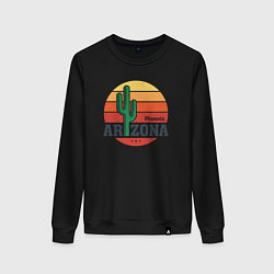 Свитшот хлопковый женский Аризона - Финикс, цвет: черный