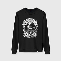 Женский свитшот Цветочный экспресс