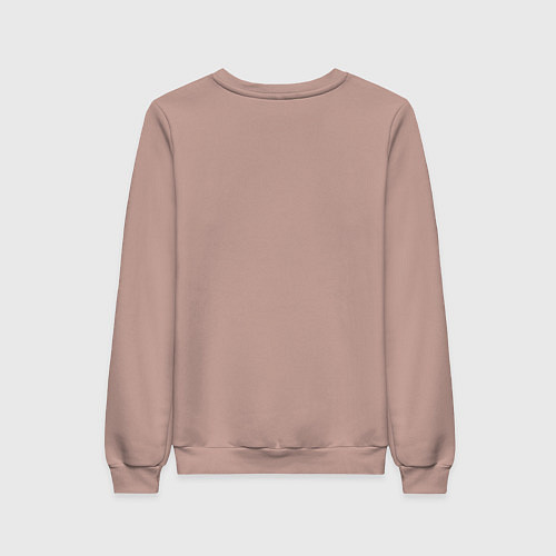 Женский свитшот Мона Лиза белая / Пыльно-розовый – фото 2