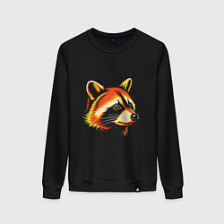 Женский свитшот Оранжевый енот