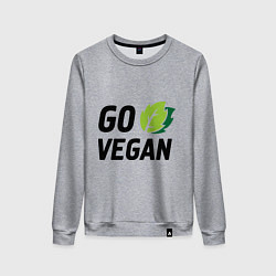 Женский свитшот Go vegan