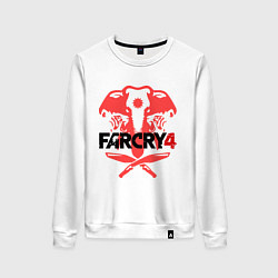 Свитшот хлопковый женский Far Cry 4, цвет: белый