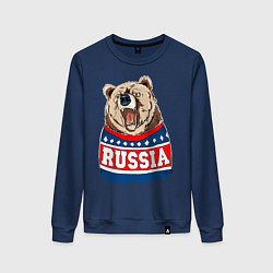 Женский свитшот Made in Russia: медведь