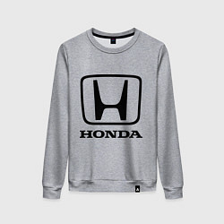 Свитшот хлопковый женский Honda logo, цвет: меланж