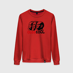 Свитшот хлопковый женский Oldscool USSR, цвет: красный