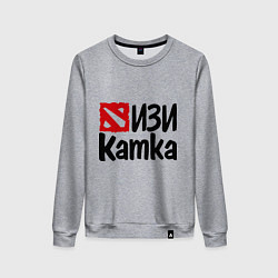 Свитшот хлопковый женский Изи катка, цвет: меланж