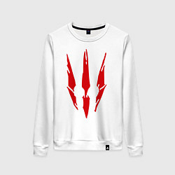 Свитшот хлопковый женский Ведьмак 3, цвет: белый