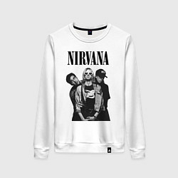 Свитшот хлопковый женский Nirvana Group, цвет: белый