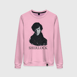 Свитшот хлопковый женский Sherlock Art, цвет: светло-розовый
