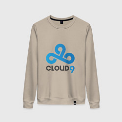 Свитшот хлопковый женский Cloud9, цвет: миндальный