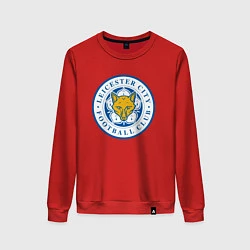 Свитшот хлопковый женский Leicester City FC, цвет: красный