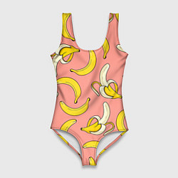 Купальник-боди 3D женский Банан 1, цвет: 3D-принт