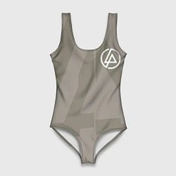 Купальник-боди 3D женский Linkin Park: Grey style, цвет: 3D-принт