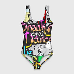 Купальник-боди 3D женский Break Show Dance, цвет: 3D-принт
