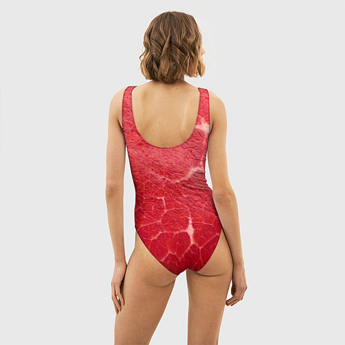 Женский купальник-боди Мясо 100% / 3D-принт – фото 4