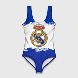 Купальник-боди 3D женский Real Madrid FC, цвет: 3D-принт