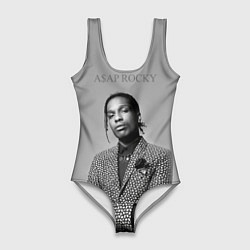 Купальник-боди 3D женский ASAP Rocky: Grey Fashion, цвет: 3D-принт