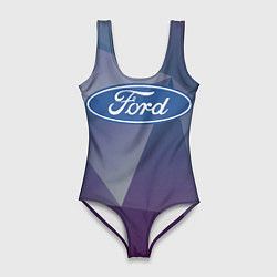Купальник-боди 3D женский Ford, цвет: 3D-принт