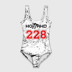 Купальник-боди 3D женский 228 - Гранж, цвет: 3D-принт
