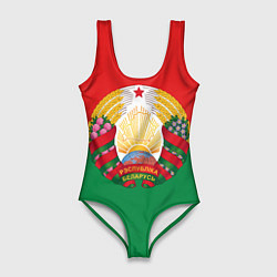 Купальник-боди 3D женский Республика Беларусь, цвет: 3D-принт