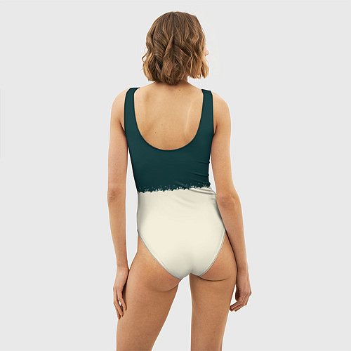 Женский купальник-боди Джаз Живая Музыка / 3D-принт – фото 4