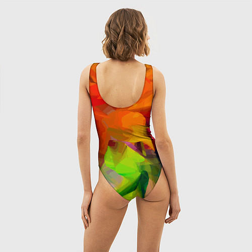 Женский купальник-боди Color pattern Fashion 2024 / 3D-принт – фото 4
