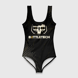 Купальник-боди 3D женский BattleTech, цвет: 3D-принт