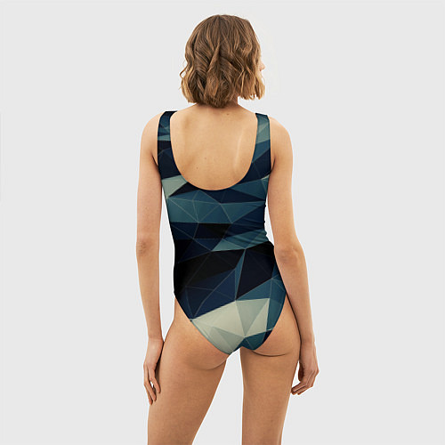 Женский купальник-боди Be here now - Быть здесь сейчас / 3D-принт – фото 4