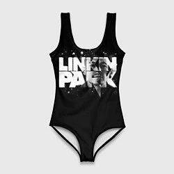 Купальник-боди 3D женский Linkin Park логотип с фото, цвет: 3D-принт