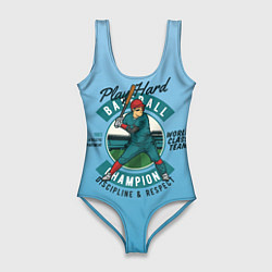 Женский купальник-боди Чемпионат по бейсболу