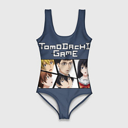 Купальник-боди 3D женский Tomodachi Game - игра друзей, цвет: 3D-принт